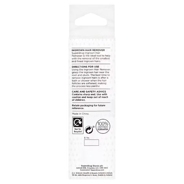 Superdrug Ingrown Hair Remover Stainless Steel (British brand)