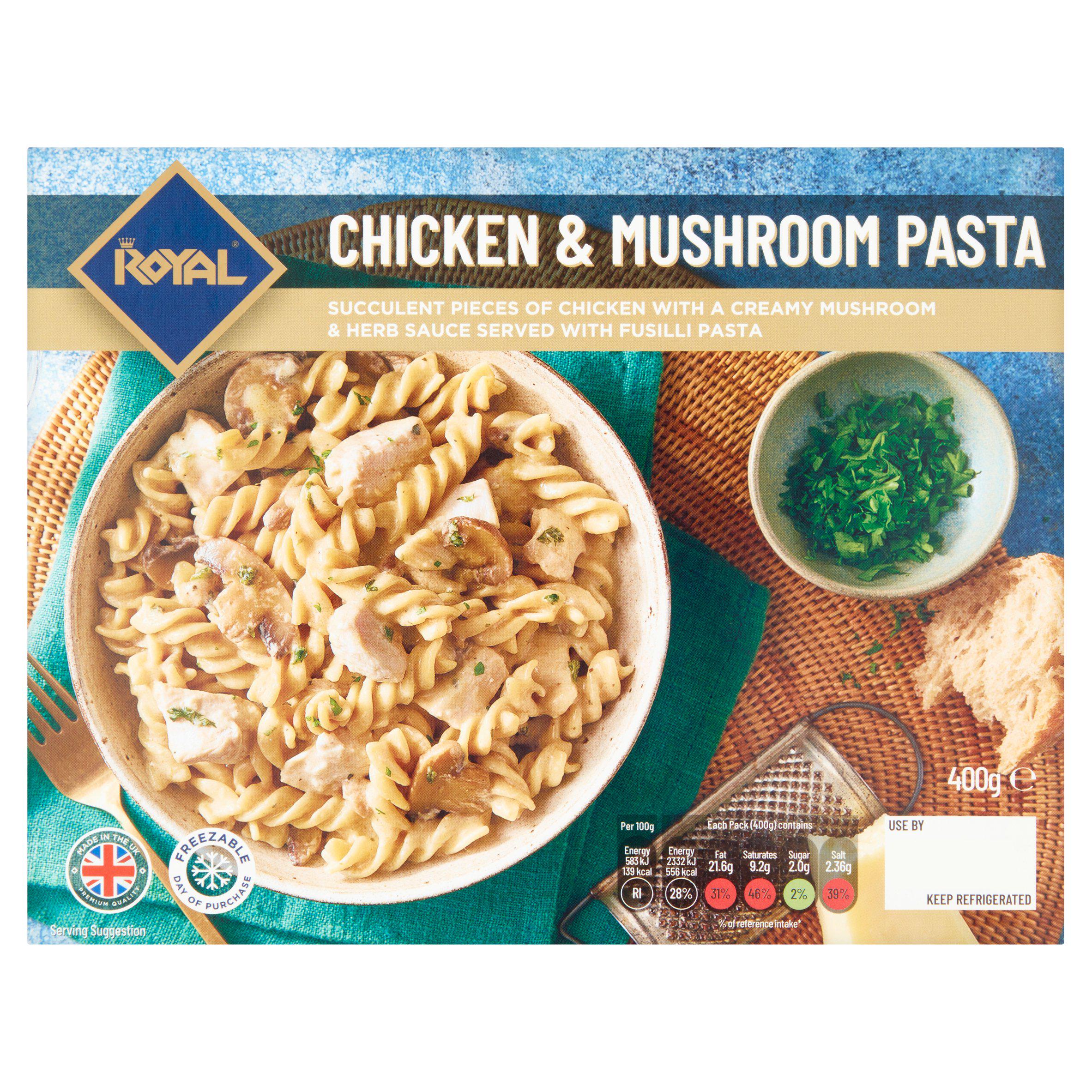 Royal Halal Chicken & Mushroom Pasta 400g GOODS Sainsburys   