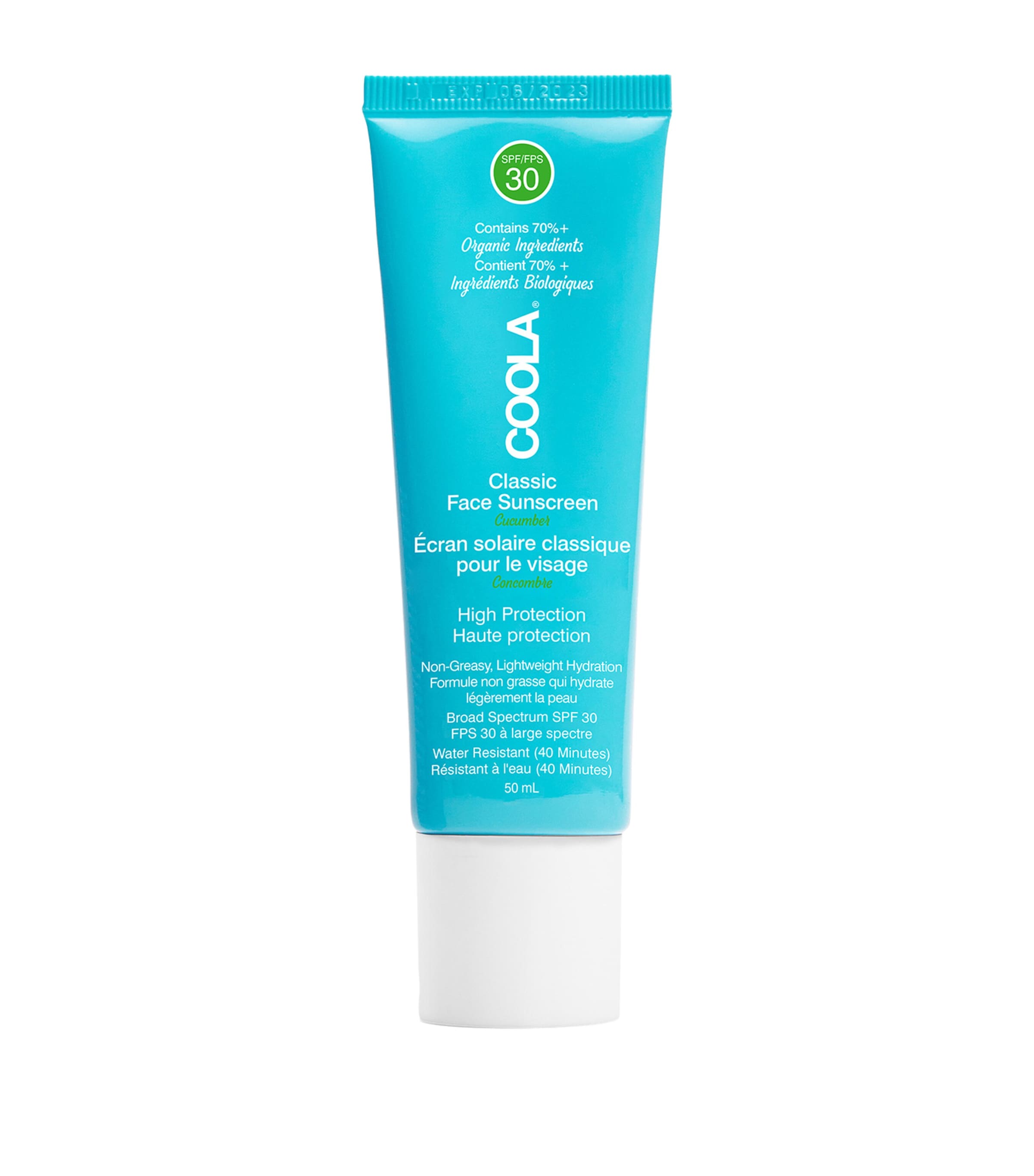 COOLA face sunscreen cucumber 50ml - British product