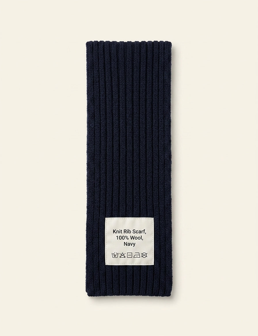 Prada logo-plaque wool scarf in virgin wool - British product