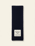 Prada logo-plaque wool scarf in virgin wool - British product