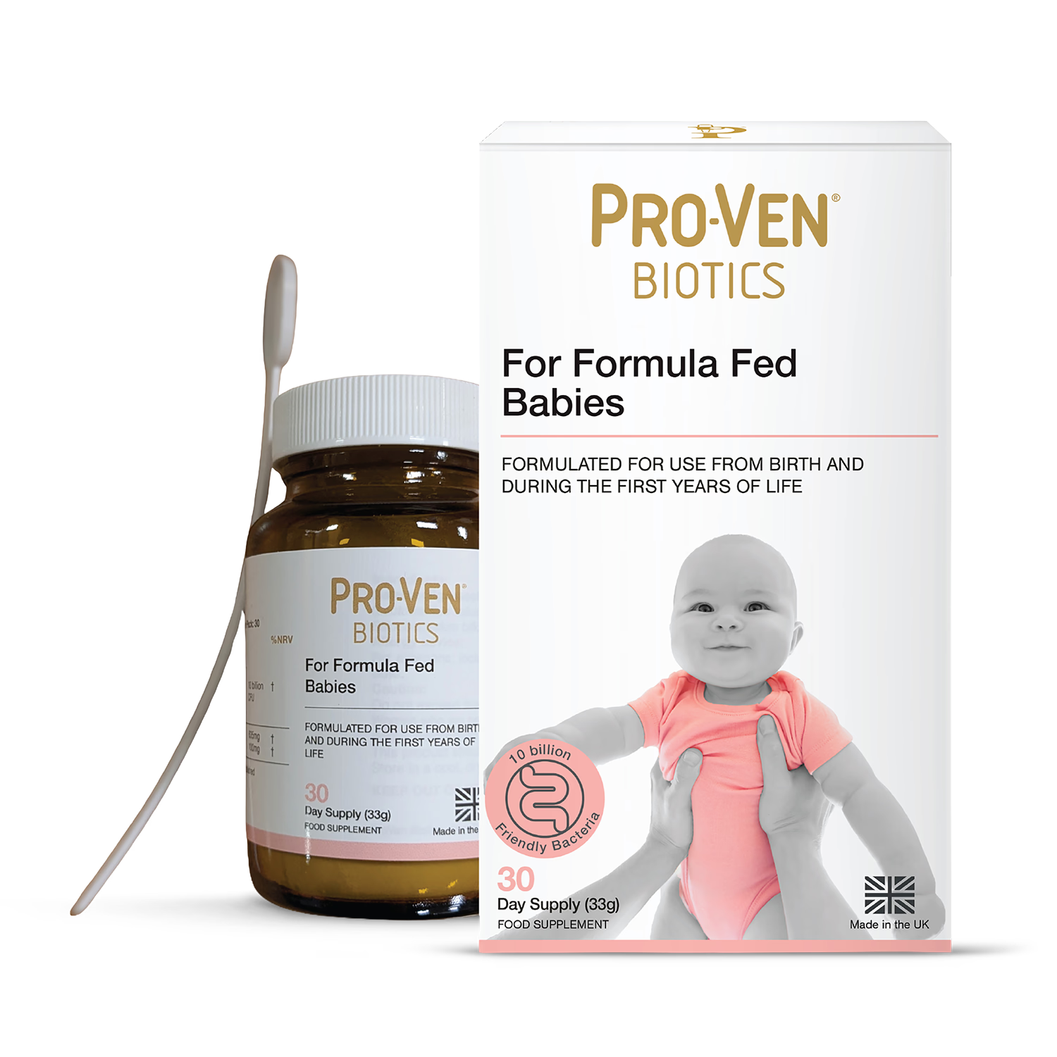 Pro-Ven probiotic supplement for formula fed babies 33g (British brand)