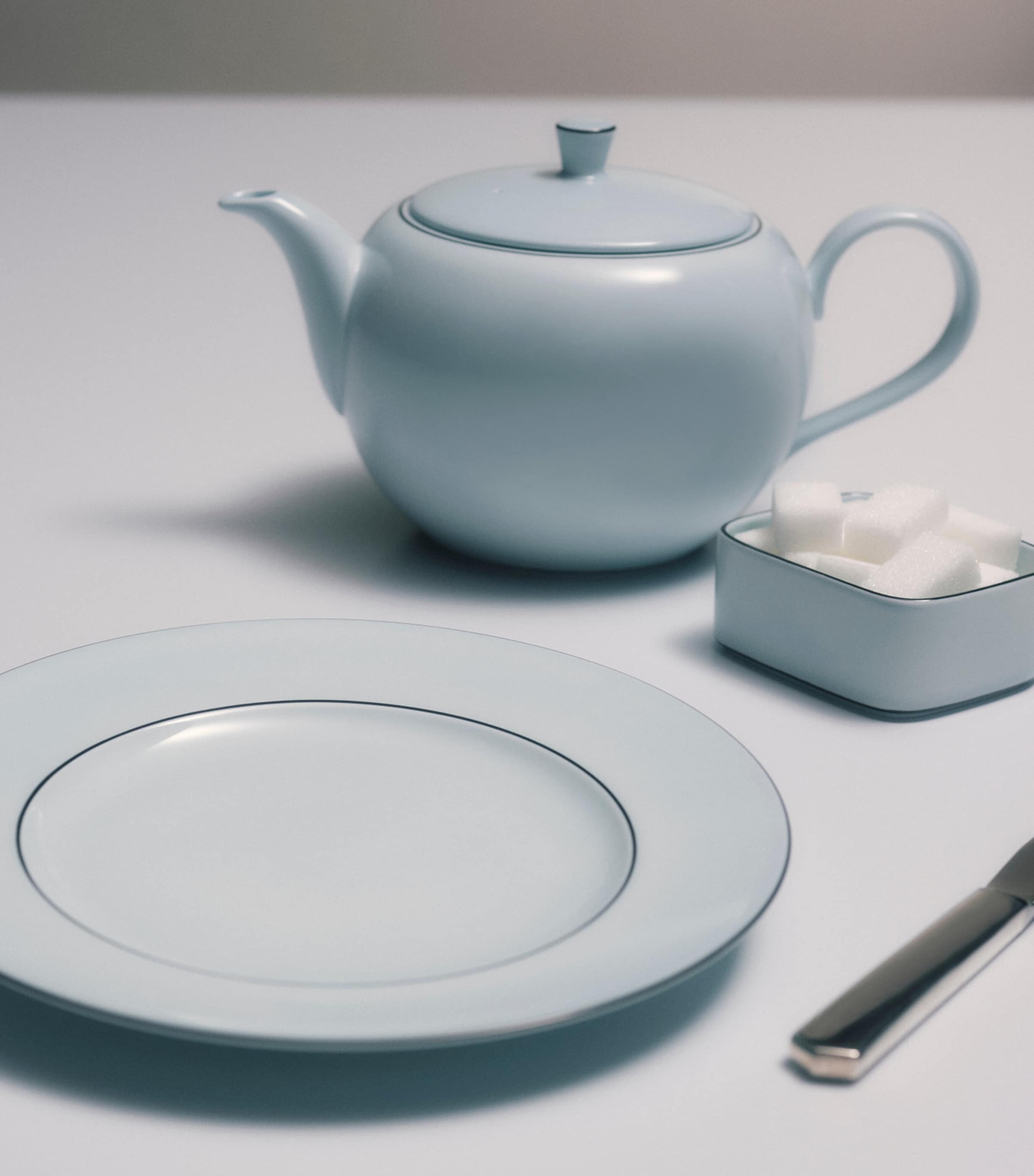 Prada celadon dessert plates 21cm, imported from the UK