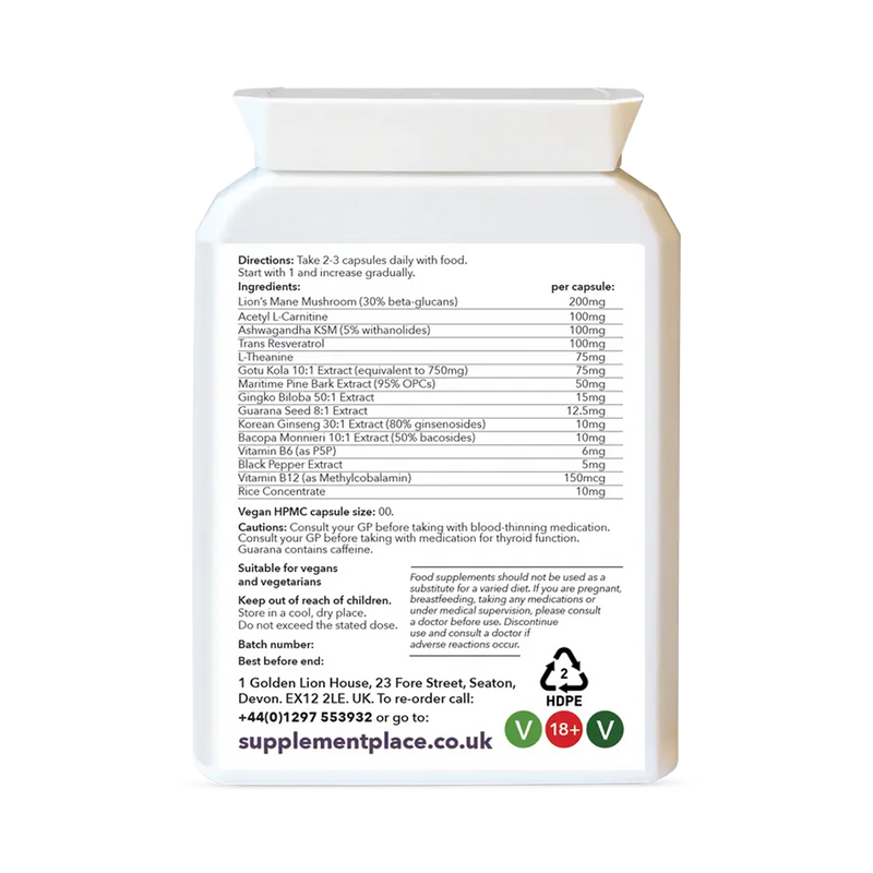 Supplement Place Nootropic Complex 60 Capsules - British product