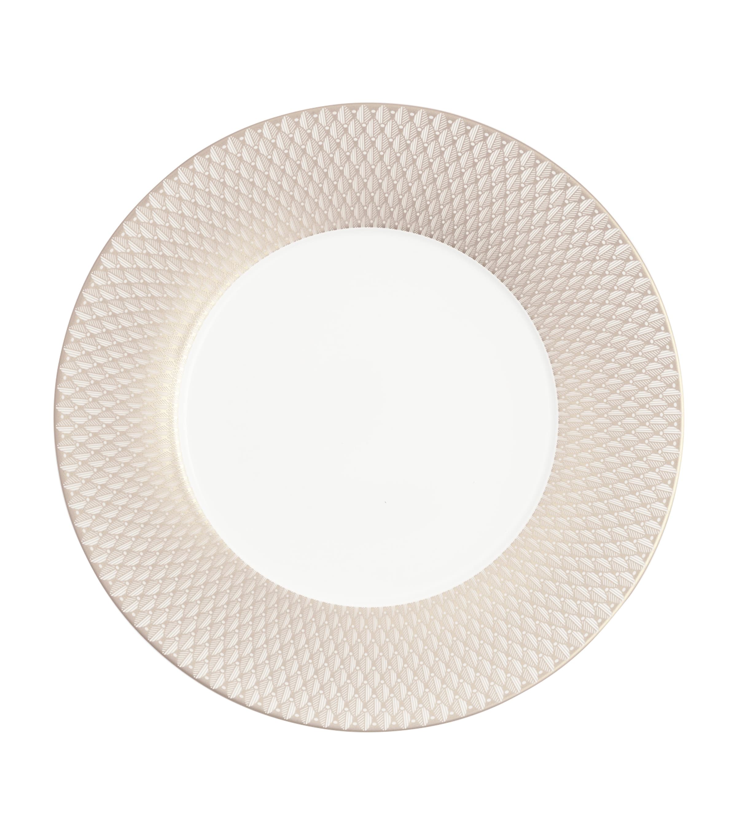 Christofle Malmaison Platinum Impériale porcelain underplate 31cm - British product