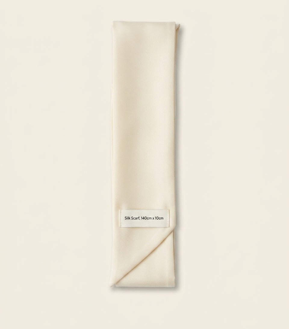 Prada silk triangle skinny scarf 85cm (British brand)