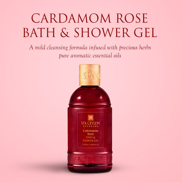 Spa Ceylon Cardamom Rose bath and shower gel 250ml, imported from the UK