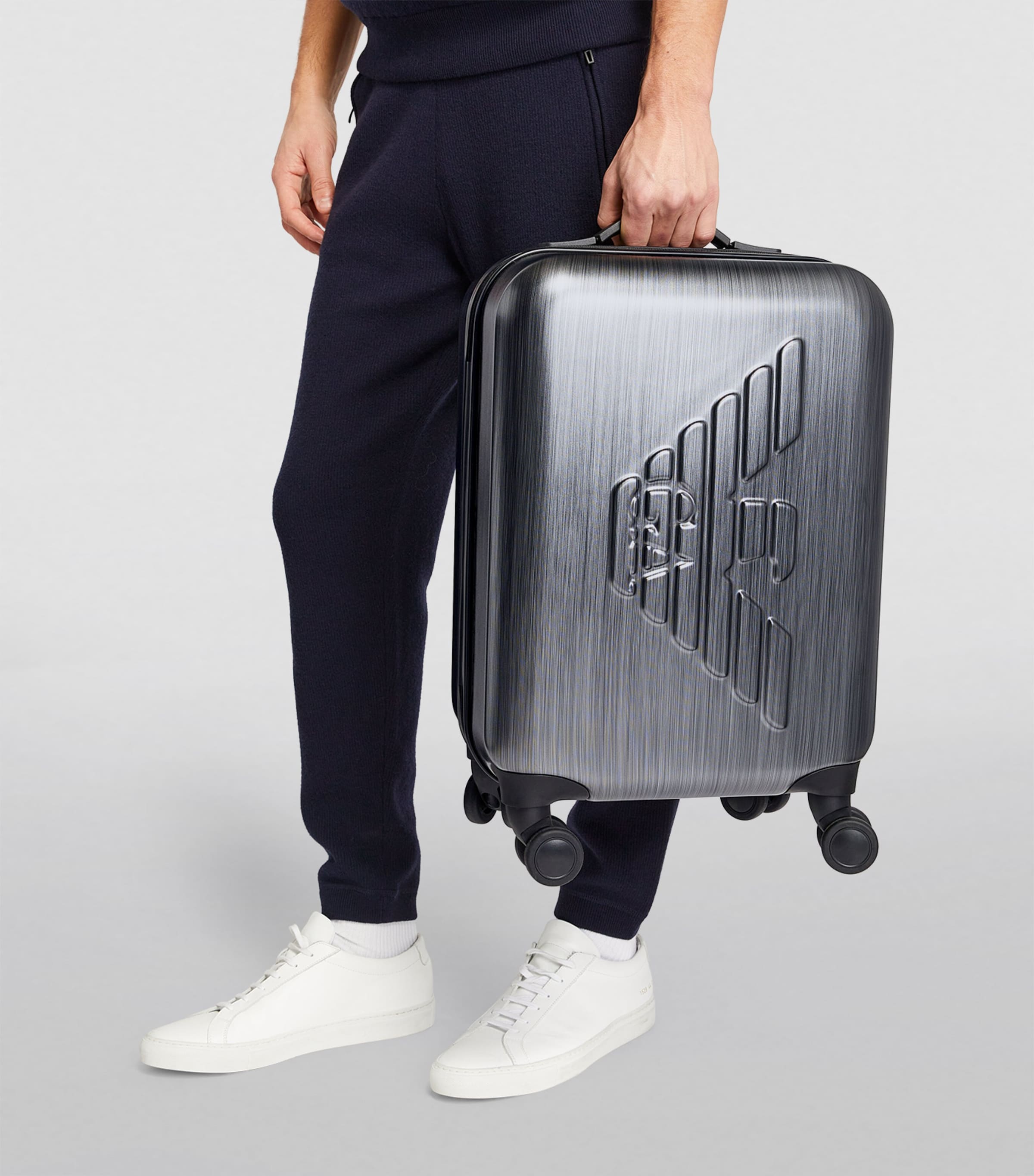 Emporio Armani logo cabin suitcase 56cm - British product