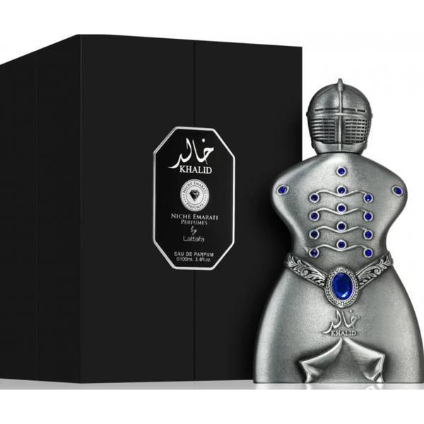Lattafa Khalid 80ml EDP spray amber-woody fragrance (British brand)