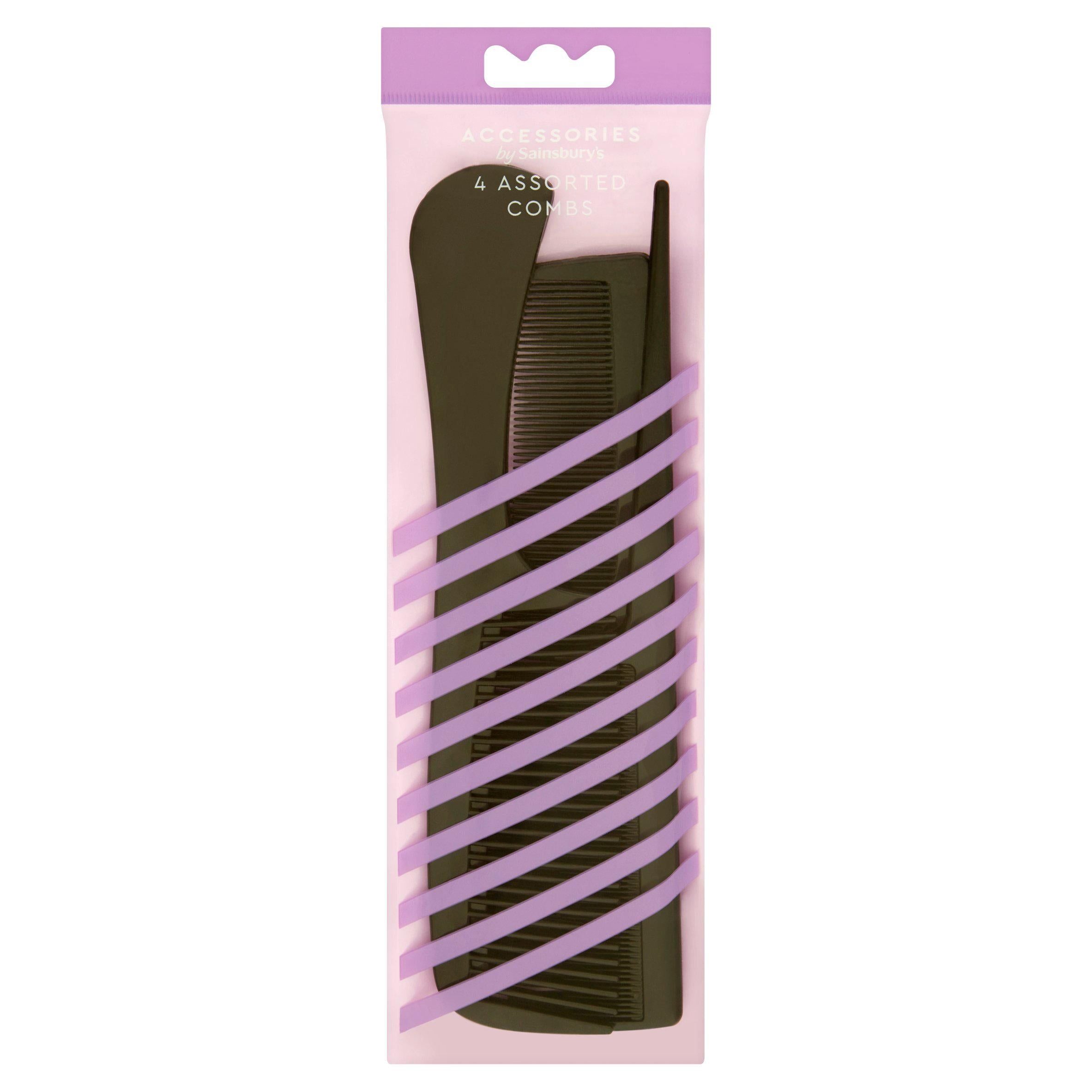 Sainsbury's Family Combs x4 Hair accessories Sainsburys   