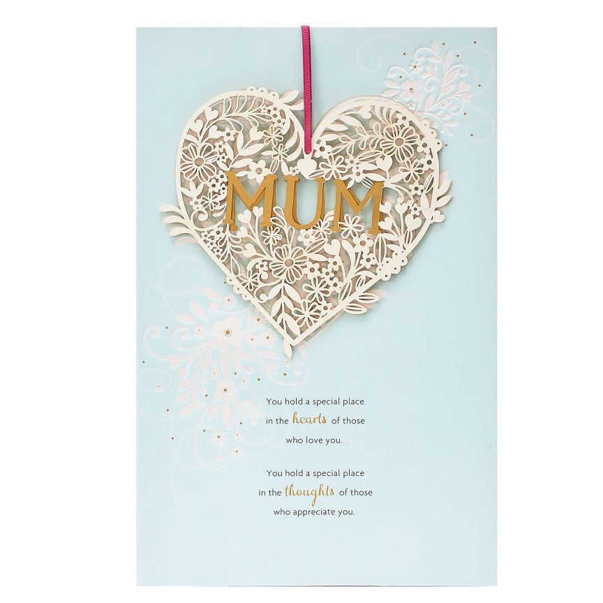 Gibson Keepsake Heart Mum Birthday Card General Household ASDA   