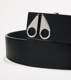 Moose Knuckles leather logo belt 4cm - British product