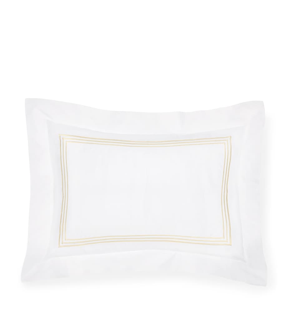 Pratesi Tre Righe pillowcase 50cm x 75cm, imported from the UK