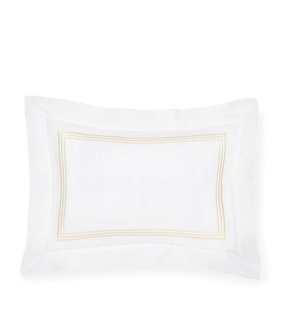 Harrods Pratesi Cotton Tre Righ Oxford Pillowcase 50cm x 75cm- Buy online at McGrocer