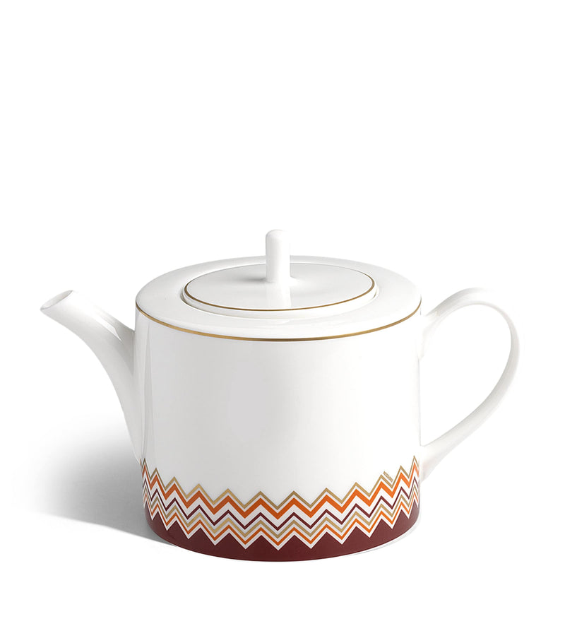 Missoni Home Iconic porcelain teapot, imported from the UK