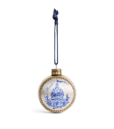 Harrods Harrods Silk Toile Face Bauble- Buy online at McGrocer