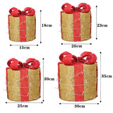 Livingandhome Christmas gift box with LED lights, UK version