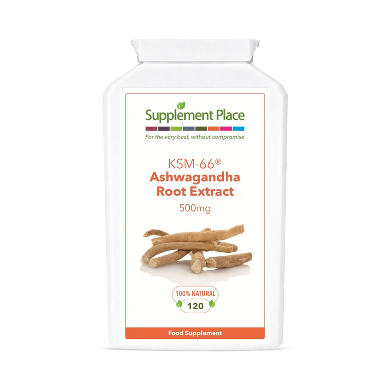 Supplement Place Ashwagandha KSM-66 500mg 120 capsules (British brand)