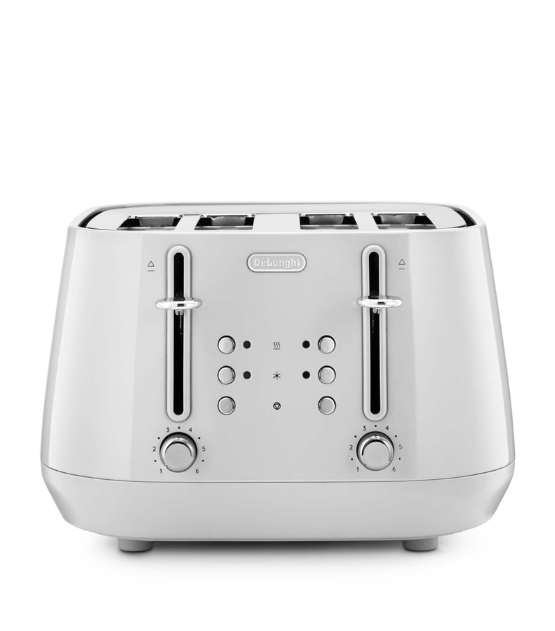 De'Longhi Eclettica four-slot toaster with extra lift function - British product