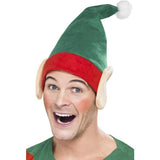 Smiffys green elf hat with ears, imported from the UK