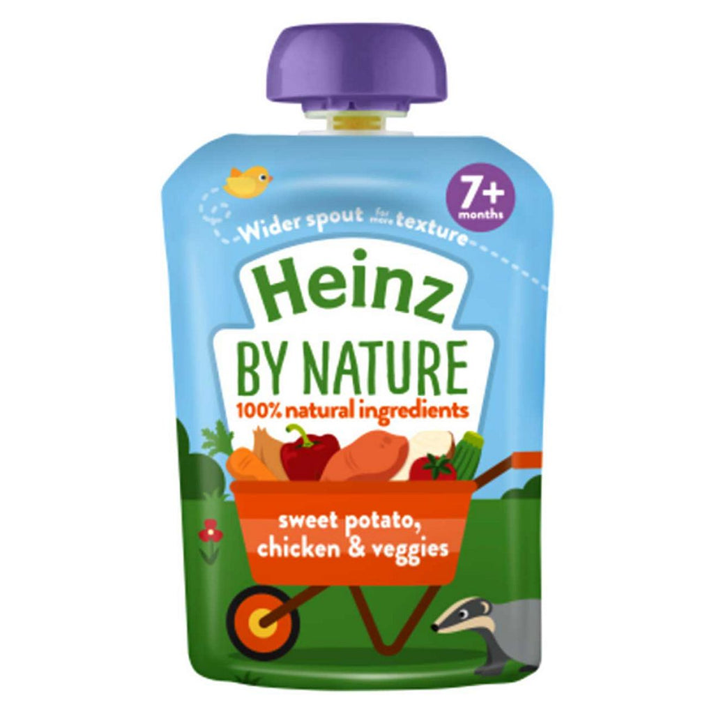 Heinz sweet potato chicken vegetables stage 2 pouch 130g