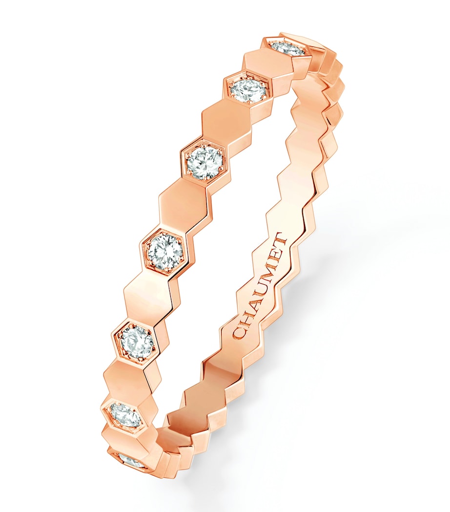 Chaumet Bee de Chaumet rose gold ring with diamond, UK version