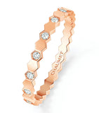 Chaumet Bee de Chaumet rose gold ring with diamond, UK version