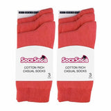 Sock Snob 6 Pairs Ladies Plain Coloured Cotton Socks 4-7 UK GOODS Superdrug   