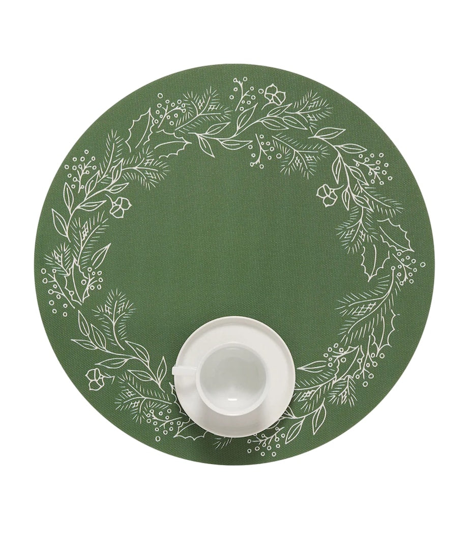 Chilewich x Martha Stewart wreath placemat 38cm - British product