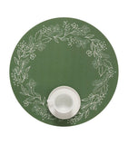 Chilewich x Martha Stewart wreath placemat 38cm - British product