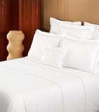 Yves Delorme Duo Blanc flat sheet 240cm x 295cm (British brand)