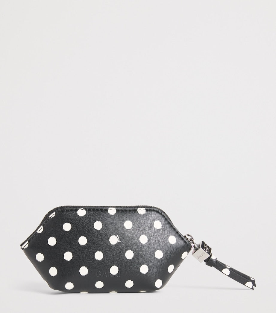 GANNI recycled leather Bou coin purse - British product