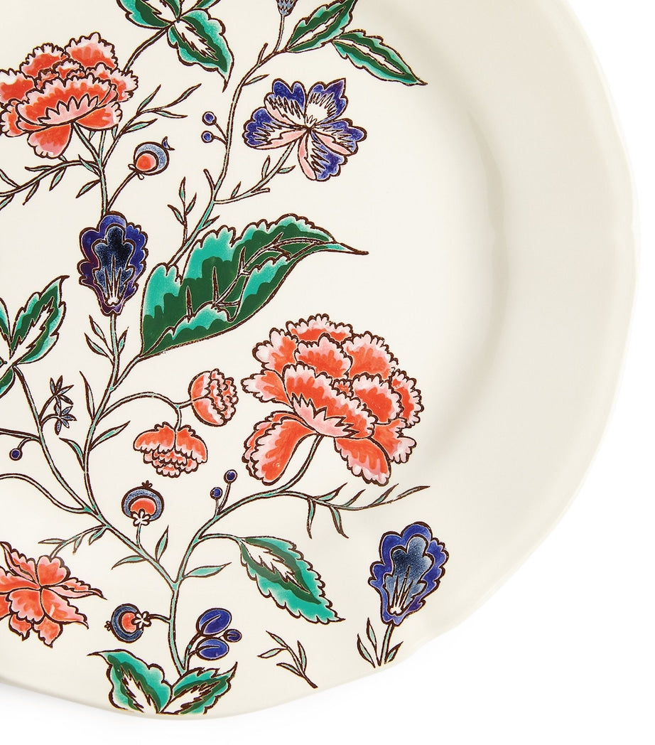 Hand-Painted Floral Dessert Plate 23cm