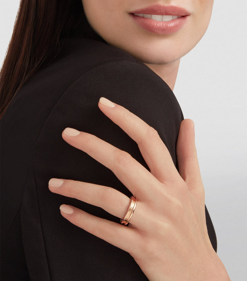 Bvlgari B.zero1 rose gold ring, UK version