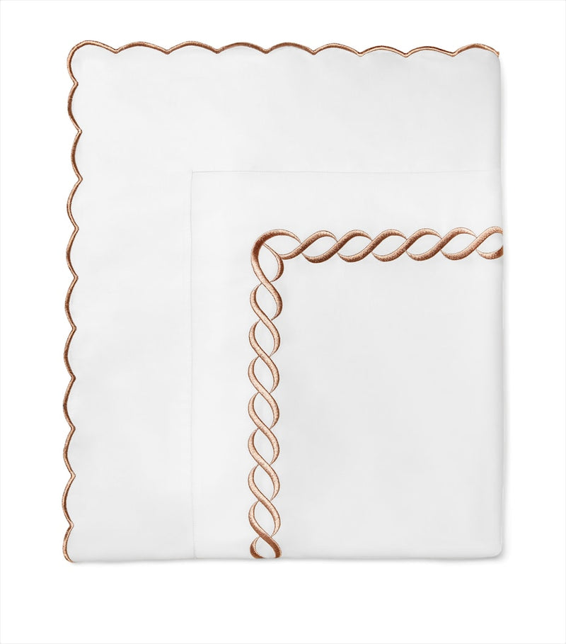 Pratesi cotton Super King flat sheet 300cm x 270cm, imported from the UK