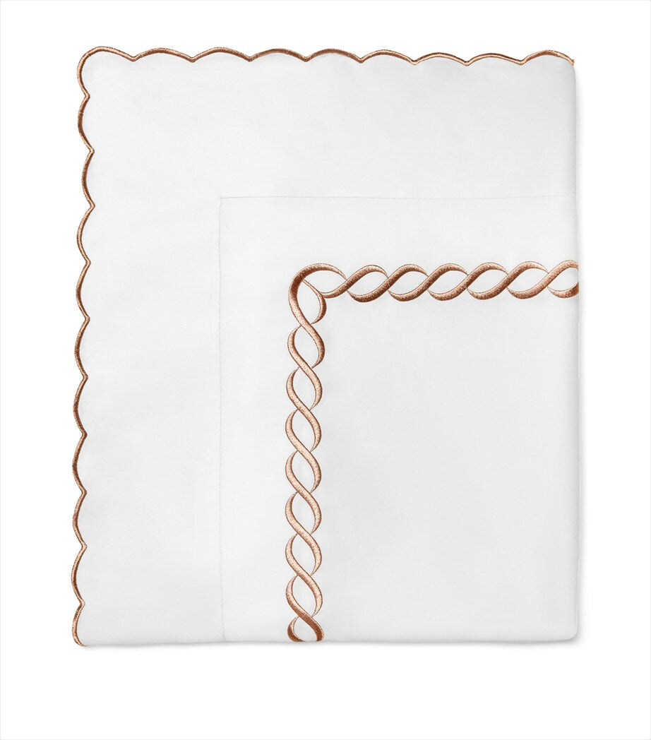 Pratesi cotton Super King flat sheet 300cm x 270cm, imported from the UK