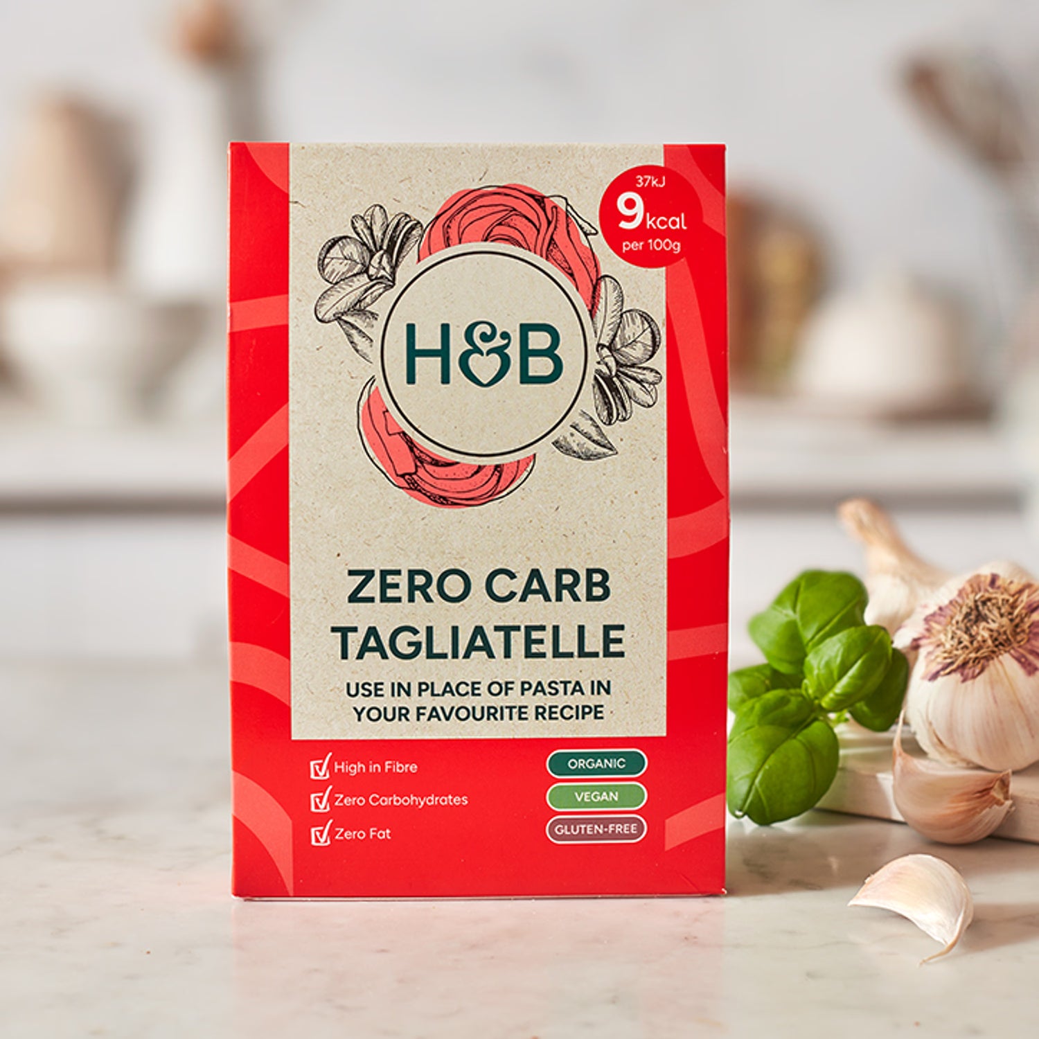 Holland & Barrett zero carb tagliatelle pasta 270g, UK version