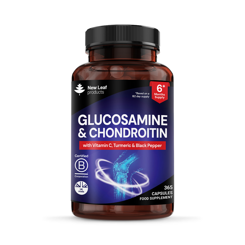 New Leaf Glucosamine & Chondroitin capsules 365 count, imported from the UK