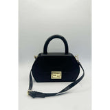 SVNX hard grab bag black with gold hardware (British brand)