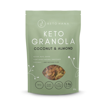 Holland & Barrett Keto Hana Granola Coconut & Almond Butter 30g- Buy online at McGrocer