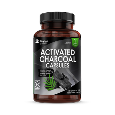 Holland & Barrett New Leaf Products Activated Charcoal Capsules 120 capsules- Buy online at McGrocer
