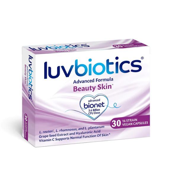 Luvbiotics Probiotic Beauty Skin 30 Vegan Capsules GOODS Superdrug   