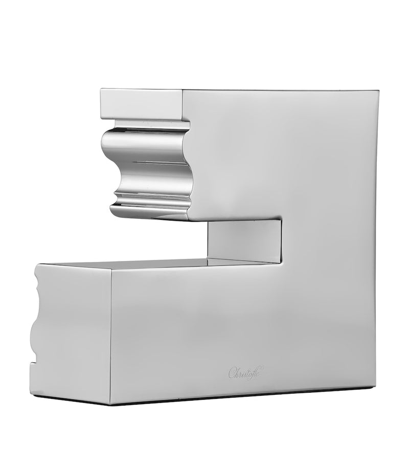 Christofle large Perspectives No.1 candle holder 10.5x12x4.5cm - British product