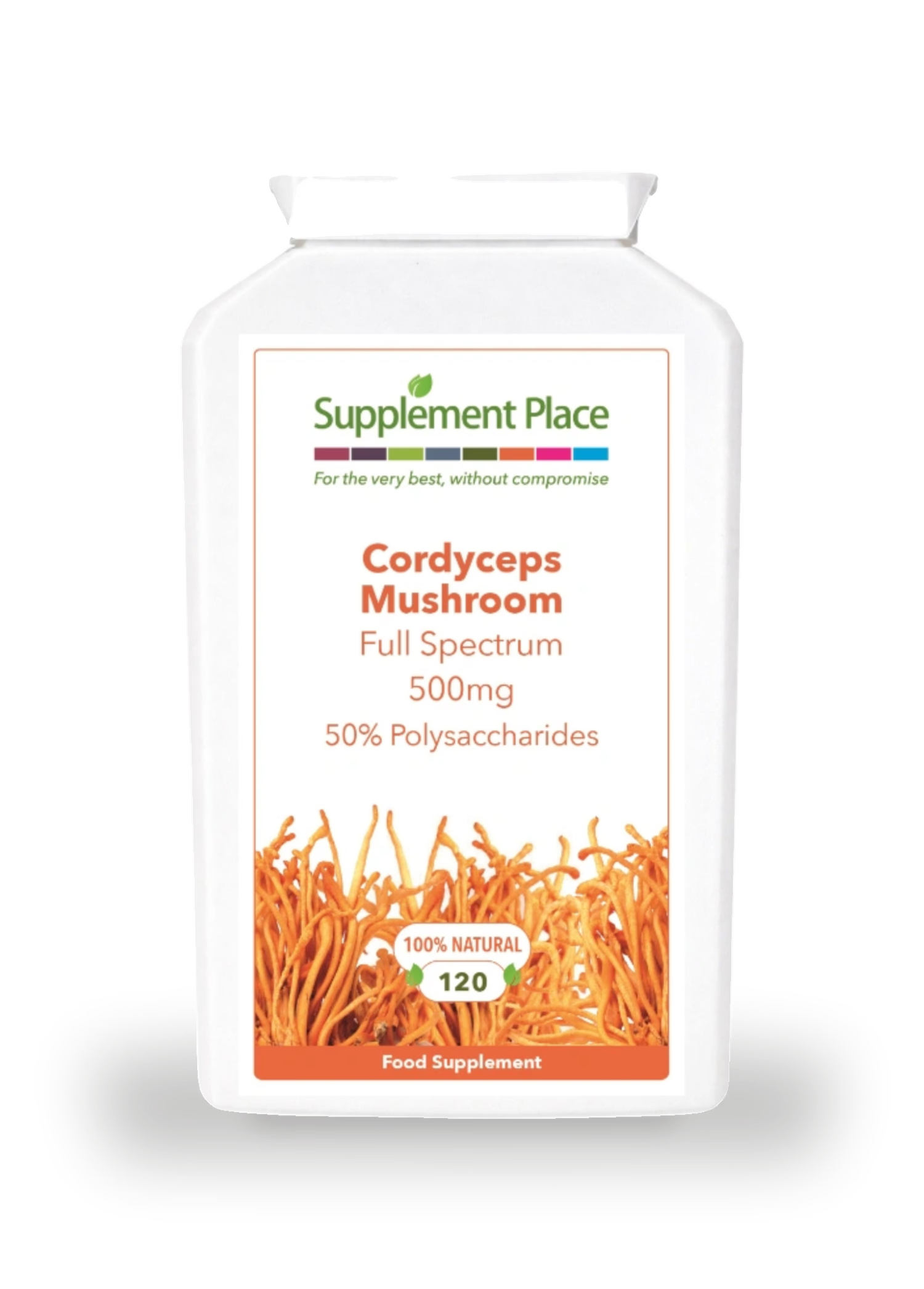 Supplement Place Cordyceps Mushroom 500mg 120 capsules, UK version