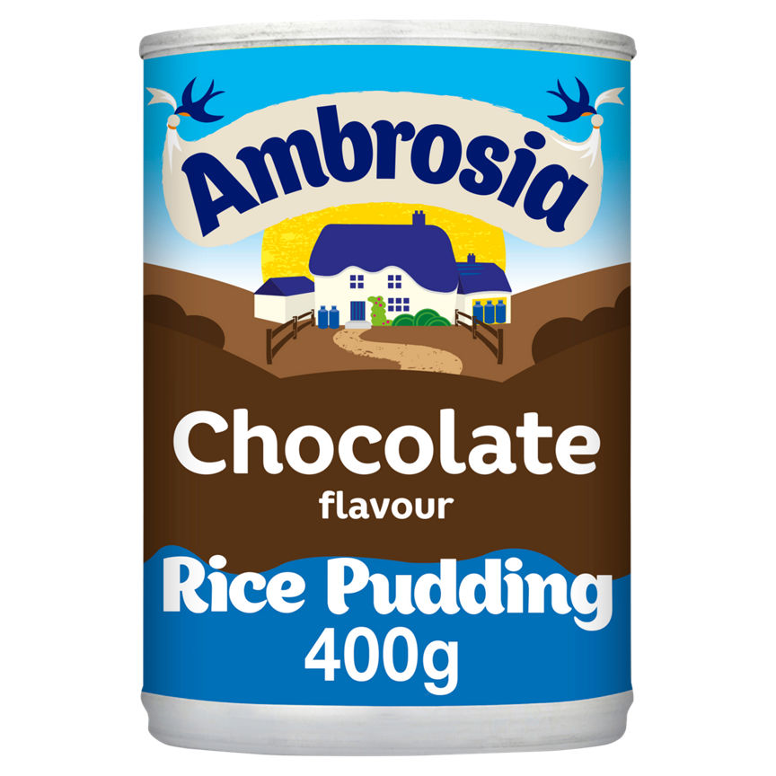 Ambrosia Chocolate Flavour Rice Pudding Can GOODS ASDA   