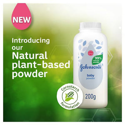 Johnson's Baby Poudre naturelle régulière pour bébé Talc 200g