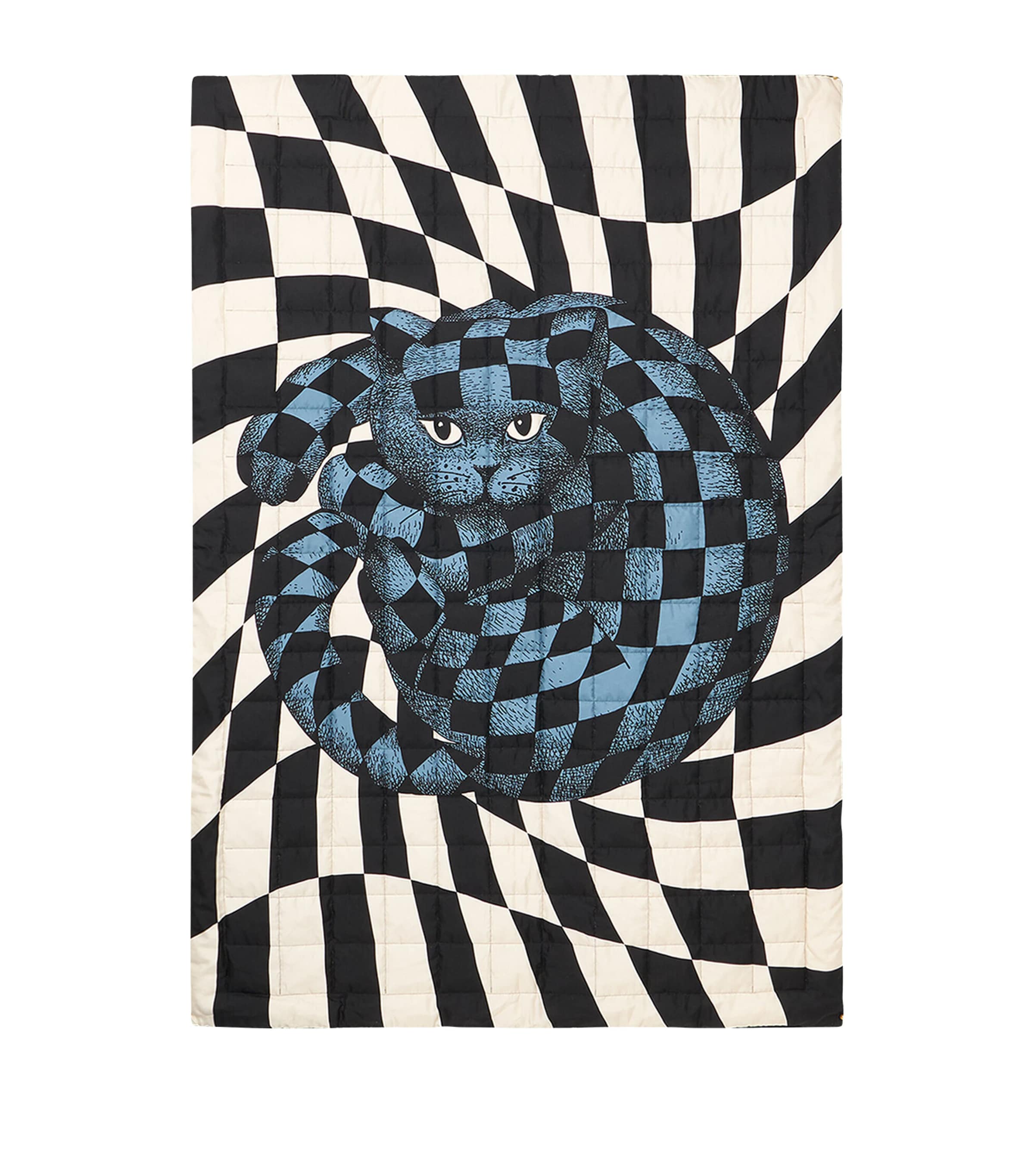 Fornasetti Silk Plaid High Fidelity Throw 140cm x 200cm - British product
