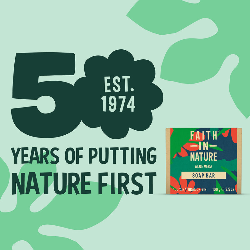 Faith In Nature Soap Bar Aloe Vera 100g - British product