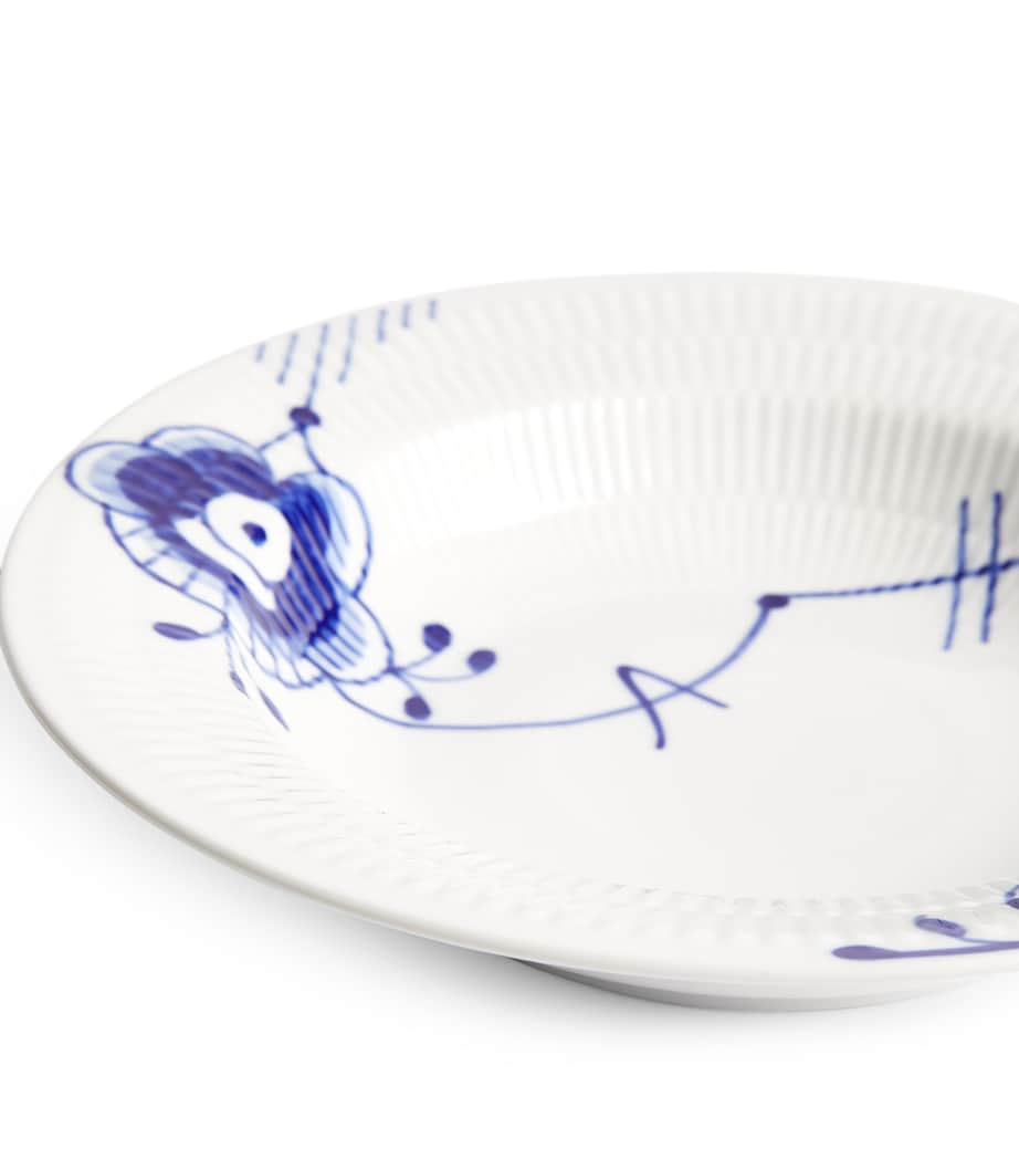 Royal Copenhagen Blue Fluted Mega deep plate 21cm, imported from the UK