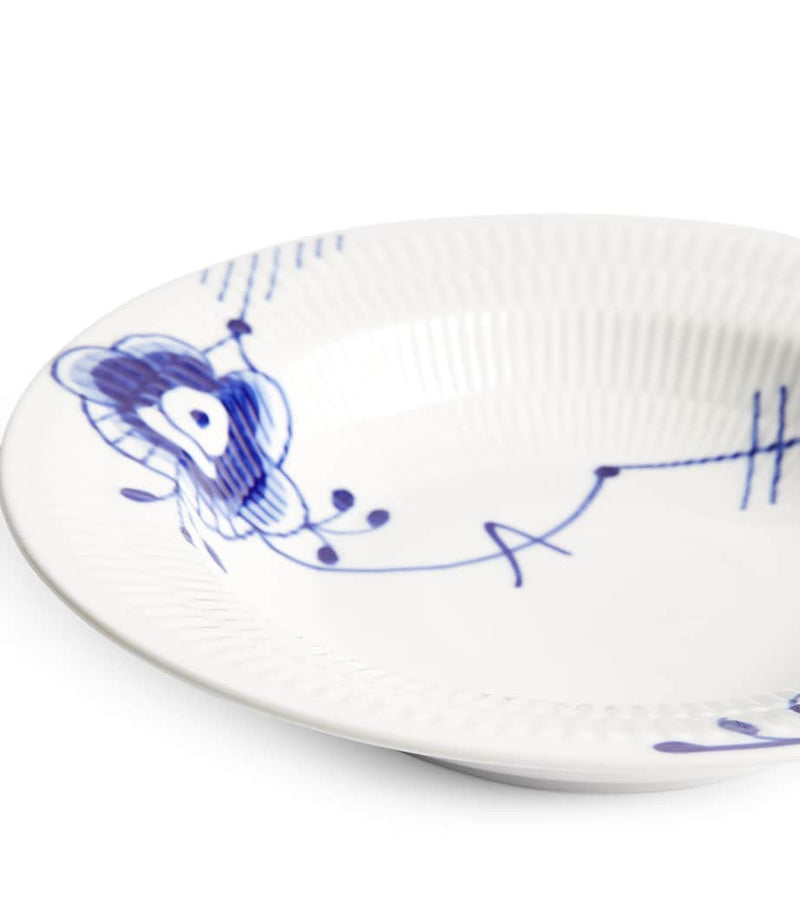 Royal Copenhagen Blue Fluted Mega deep plate 21cm, imported from the UK